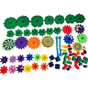 Learning Resources Gizmo Gears Building Toy Multicolor 72PC Engineering Play